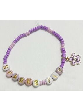 Taylor Swift Eras Tour Friendship Bracelet Sparks Fly Speak Now w/ Charm